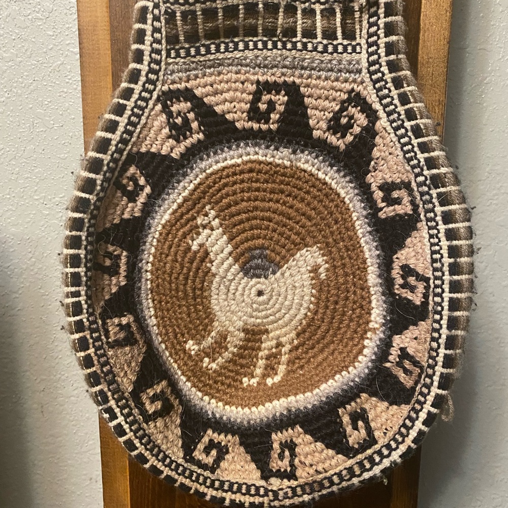 (3 for $15) Beautiful Handmade Alpaca Hair Crossbody Purse